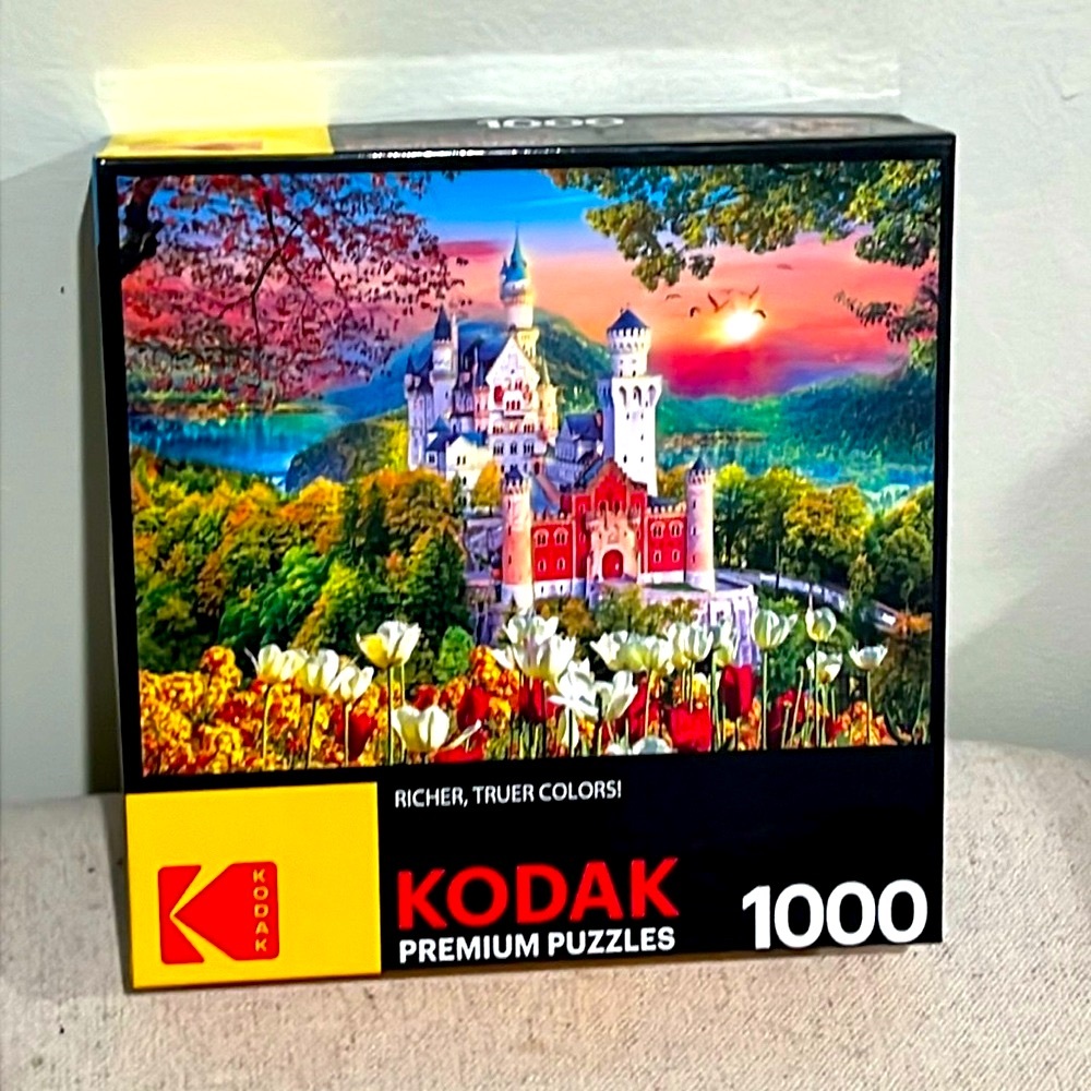 Kodak Premium Neuschwanstein Medieval Castle Germany jigsaw puzzle SALE🔴3/$25!